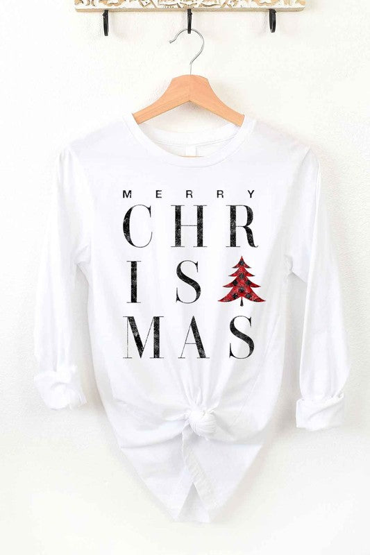 MERRY CHRISTMAS LONG SLEEVE TEE