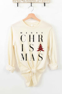 MERRY CHRISTMAS LONG SLEEVE TEE