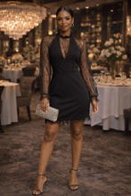 Load image into Gallery viewer, The Midnight Muse Mesh Dress