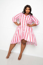 Load image into Gallery viewer, The Candy Stripe Flow Dress