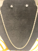 Load image into Gallery viewer, Sterling silver rope necklace
