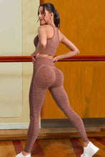 Load image into Gallery viewer, Ribbed Sports Tank and Leggings Set