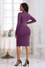 Load image into Gallery viewer, Cutout Twisted Long Sleeve Dress